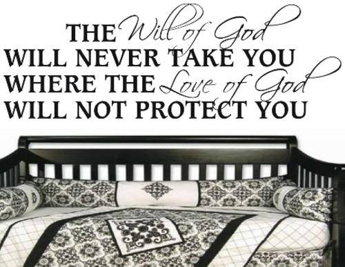 VINYL DECAL - WILL OF GOD INSPIRATIONAL QUOTE 1 - WALL ART