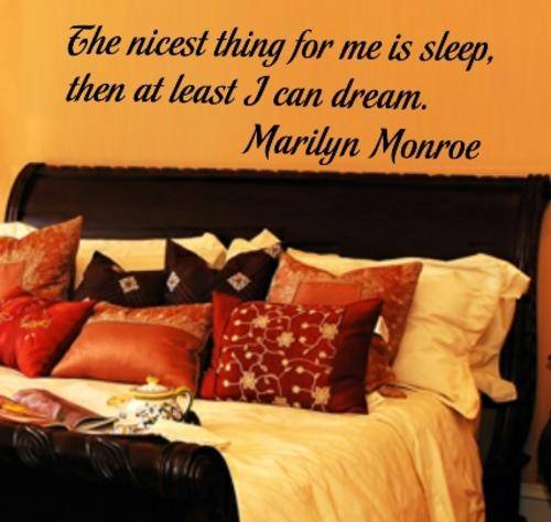 VINYL DECAL - DREAM MARILYN MONROE QUOTE TYPE 2 - WALL ART - CHOOSE COLOUR*
