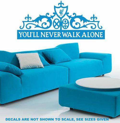 FREE SHIP/LOW COURIER - LIVERPOOL FOOTBALL CLUB DESIGN WALL STICKER - SML 60+ COLOURS