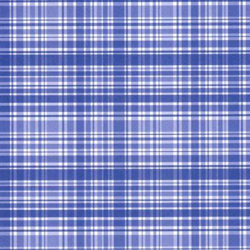 Scrapbooking Paper 30cm x 30cm - Blue Tartan - Crafts Scrapbooking