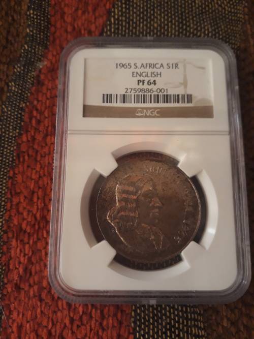 1965 S/Africa R1 GRADED PF 64