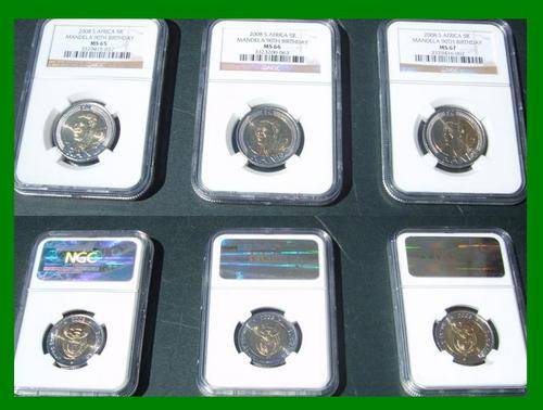 @@@@ CRAZY FOR A MS 65.66.67 NGC GRADED 2008 N/MANDELA B/DAY SET @@@