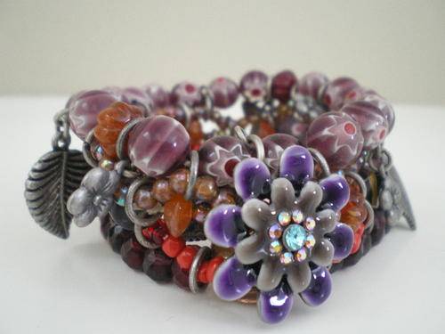 Stunning 5 strand elasticated bracelet