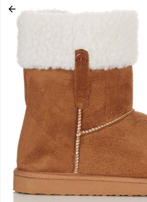 Fleece winter snow boots by Cuddle Up