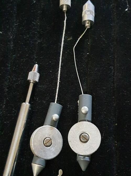 3 VINTAGE CENTER LINE AND BOWL MEASURING TOOLS