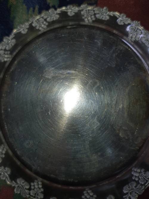 10 ROUND CANOP`E SILVER PLATED ON BROZE FINGER PLATES MADE IN SWEDEN