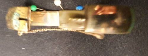 A vintage 9ct gold core bangle 21.8 grs ornately engraved, i