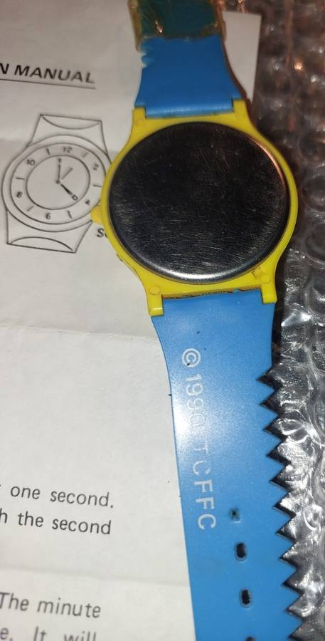 TWO RARE HIGHLY COLLECTABLE QUARTZ BART SIMSON WATCHES SOLD AS IS NOT TESTED