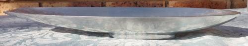 AN ART DECOR FINGER FOOD ALUMINUM ALLOY SERVING TRAY SOLD AS IS