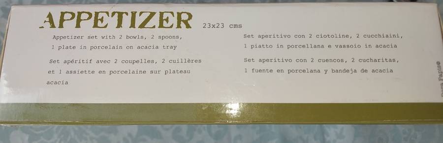 A 6 PIECE LOUNGE COLLECTION APPETIZER SET