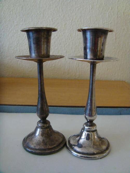 A PAIR OF A1 SPC CANDLESTICKS
