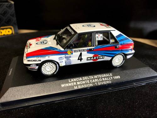 IXO-MODELS - LANCIA - DELTA INTEGRALE MARTINI 8V N 4 WINNER RALLY MONTECARLO 1989 M.BIASION T.SIVIER