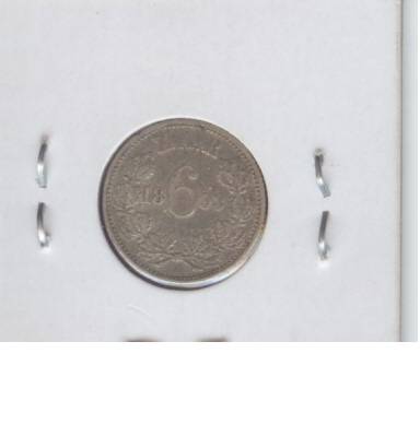A VF 1893 ZAR SIX PENCE!!!