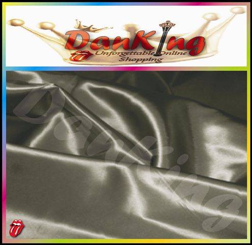 Charmeuse Dark Grey Pure Silk Satin Feel - King Size Bed Linen - 4 Piece