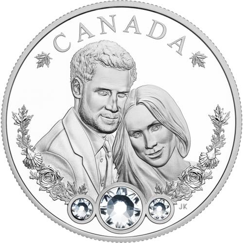 2018 $20 The Royal Wedding HRH Prince Harry & Ms Markle Silver Coin