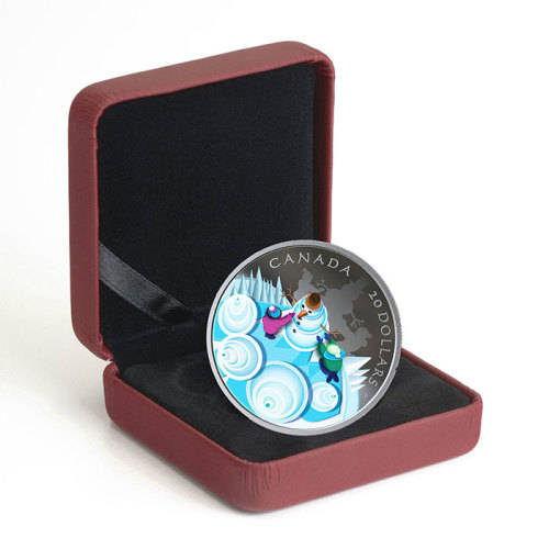 2019 $20 Fine Silver Coin Mystical Snow Day