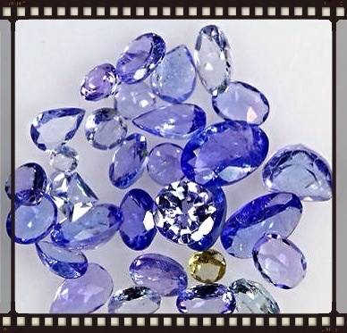 Wonderful Tanzanite Lot Mix  5ct 31 Pieces Ocean Blue 5mmx4mm on Average