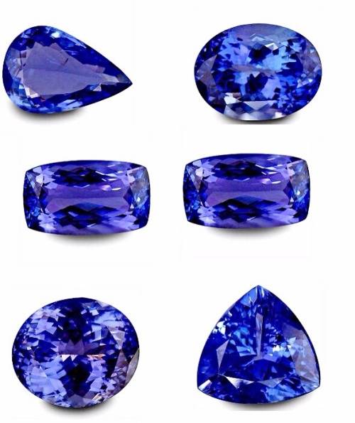 AA Grade investment tanzanite lot six pieces 27.74 ct  stunning once off special offer