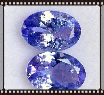 Wonderful Tanzanite Oval Pair 1.65 ct 7 mm x 5 mm