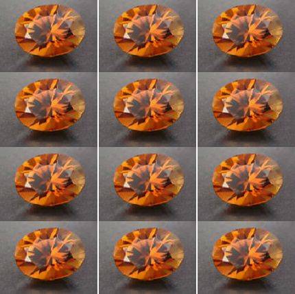 A Grade Tourmaline Orange- Brown  5ct Lot 12 Peices VS_S1