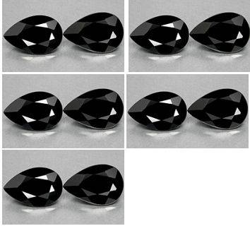 AA Grade Black Spinel  2.95 ct 10 Pieces 5mmx3mm