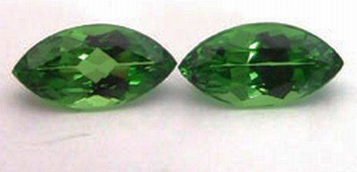 AA Grade Tsavorite Garnet Marquise Pair 0.44 ct 5mmx3mm