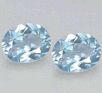 A Grade Oval Sky Blue Topaz  1.79 ct  6 mm x 4 mm
