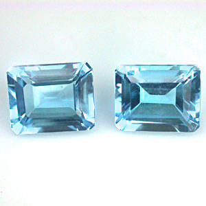 Stunning Certified AA Grade Sky Blue Topaz Pair 4.41 ct