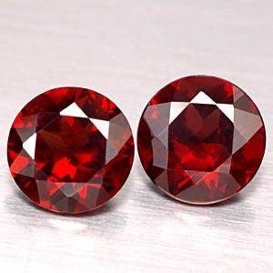 Stunning Certified AAA Grade Garnet Oval Pair 1.20 ct total