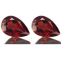 Pair Of Certified AA Grade Garnet  Pear Shape 0.94ct in Total