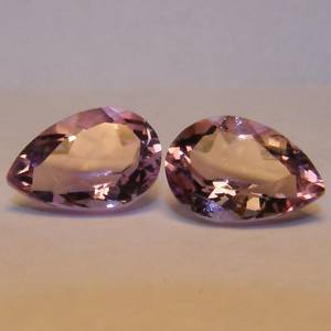 Two  Certified Top AA  Ametrine 6.66 ct Cut  Pear