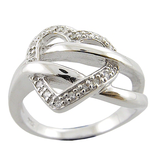 925 Sterling Silver White CZ Ring New *MOST REASONABLE INTERNATIONAL SHIPPING*