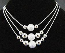 NEW!! STERLING SILVER 925 STAMPED SILVER- NECKLACE AND EARRINGS - NEVER BEFORE ON R1 AUCTION