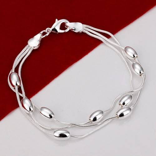 OPEN AND LOOK! !  LINK SILVER BRACELET STAMPED 925. BEAUTIFUL!     NEVER BEFORE FOR R1-00!!!!