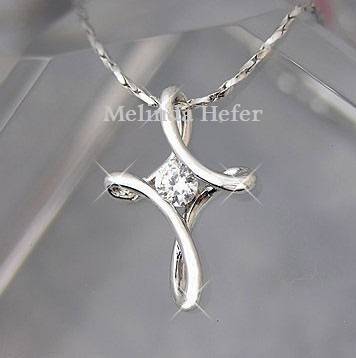 Sterling SILVER 925 CROSS PENDANT NECKLACE - ABSOLUTELY BEAUTIFUL - PERFECT GIFT!!!!