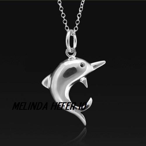 Sterling SILVER 925 DOLFHIN PENDANT NECKLACE - ABSOLUTELY BEAUTIFUL - PERFECT GIFT!!!!