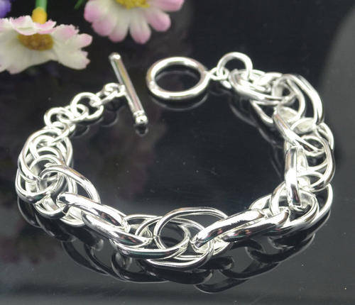 SPECIAL GIFT!!  IMPRESSIVE SILVER BRACELET! 925 SILVER STAMP. ADD - NECKLACE/EARRINGS.