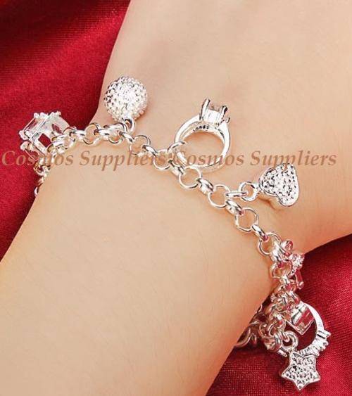 SPECIAL CHRISTMAS GIFT!! IMPRESSIVE SILVER BRACELET!925 SILVER STAMP NEVER BEFORE FOR R1-00!!!!