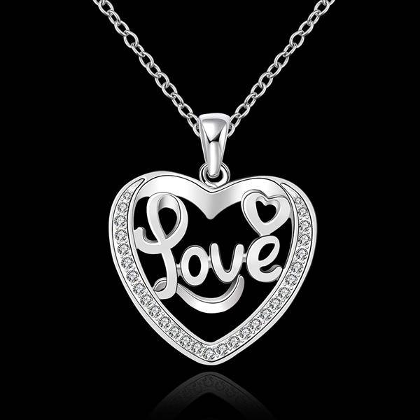 SILVER 925 CRYSTAL HEART NECKLACE - ABSOLUTELY BEAUTIFUL - PERFECT XMAS GIFT!!!!