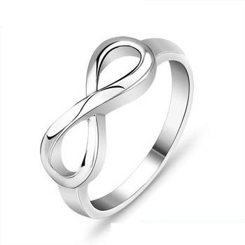 NEW!  925 Sterling Silver Infinity Endless Love Symbol Ring Jewelry - Beautiful and a MUST bid!