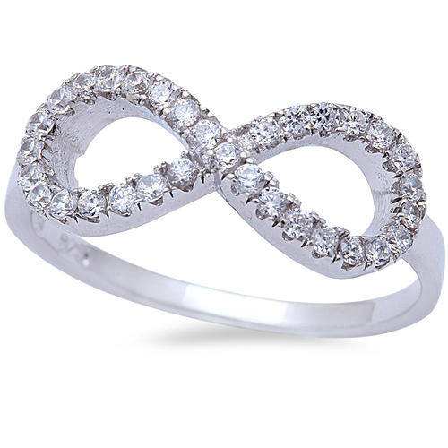 NEW! 925 SOLID Sterling Silver Infinity Endless Love Symbol Ring - Beautiful and a MUST bid!
