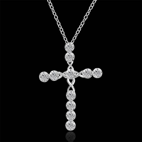 NEW! 100% new SILVER 925 CROSS PENDANT NECKLACE - ABSOLUTELY BEAUTIFUL - PERFECT GIFT!!!!
