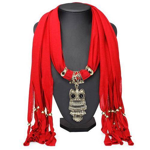 BEST OFFER!!!! - Owl Pendant Tassel Scarf Necklace Women Jewelry Autumn Winter