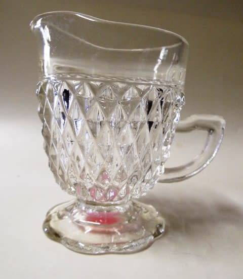 STUNNING CUT GLASS MILK JUG