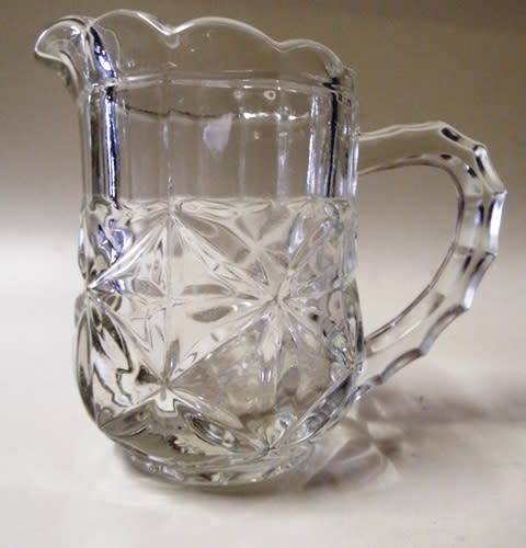 STUNNING CUT GLASS MILK JUG