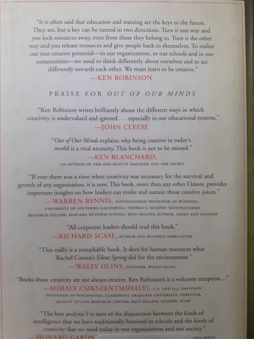 Out Of Our Minds ~ Ken Robinson