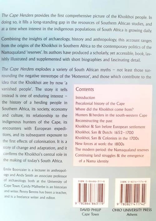 The Cape Herders - A History of the Khoikhoi of Southern Africa ~ Boonzaier / Malherbe / Berens