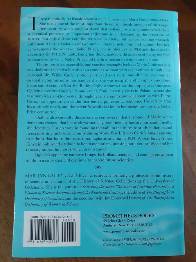 Marie Curie ~ Marilyn Baily Ogilvie