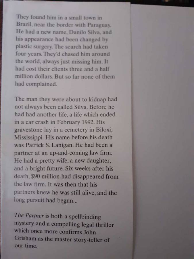 The Partner ~ John Grisham