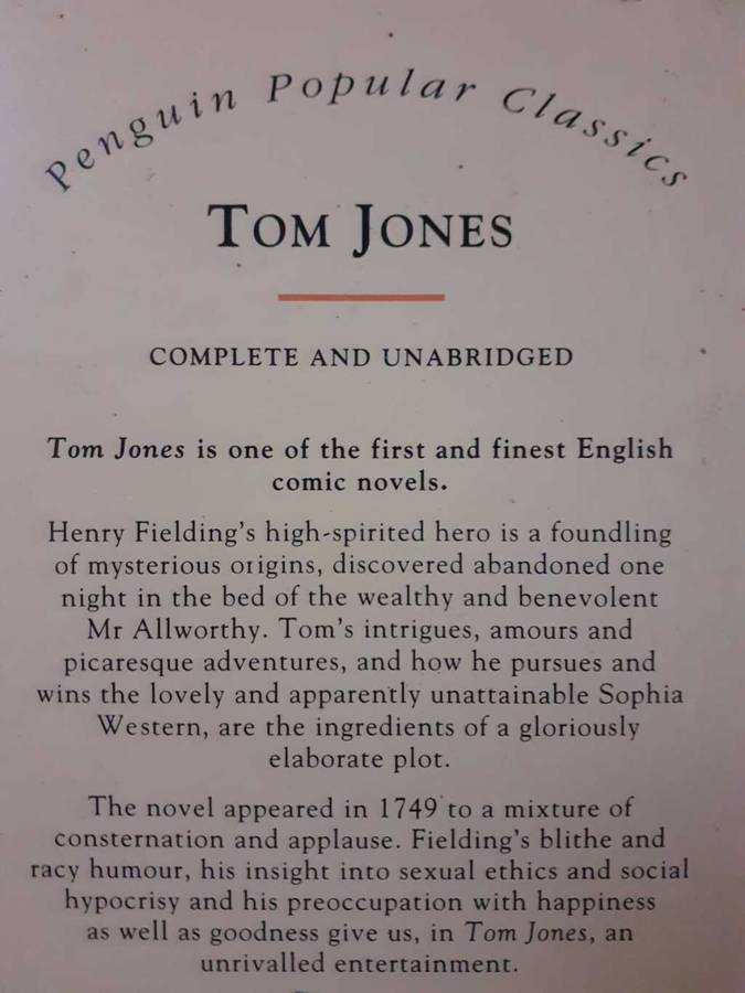 Tom Jones ~ Henry Fielding